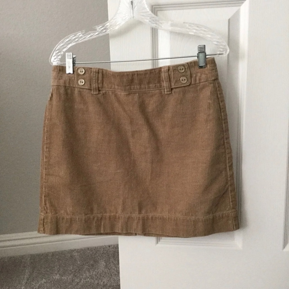 LOFT Tan Corduroy Skirt | Size 6